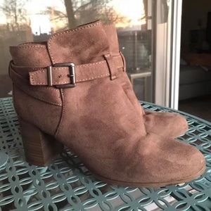Brown Booties-Wms 10
